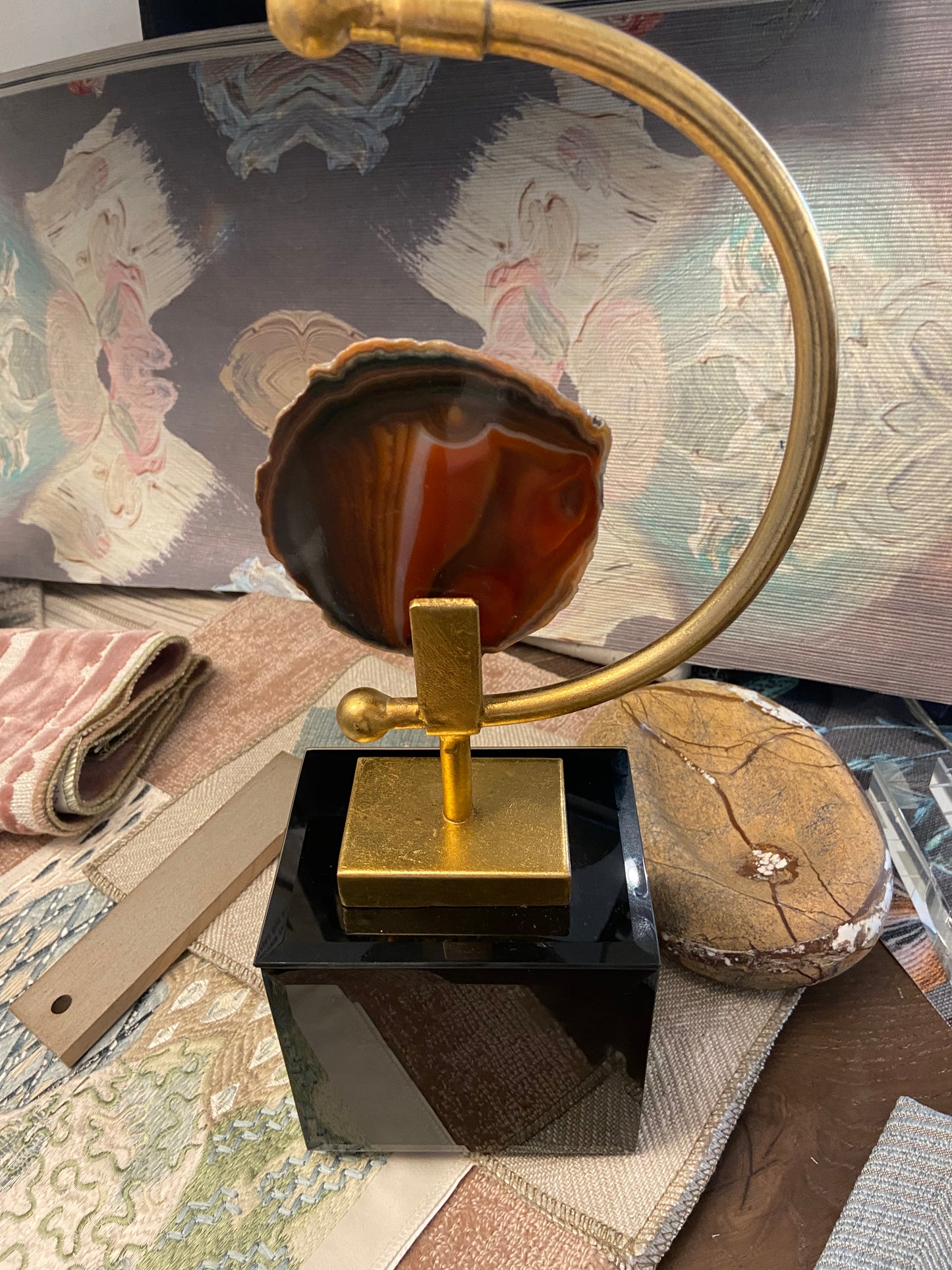 Agate Sculpture-Rust