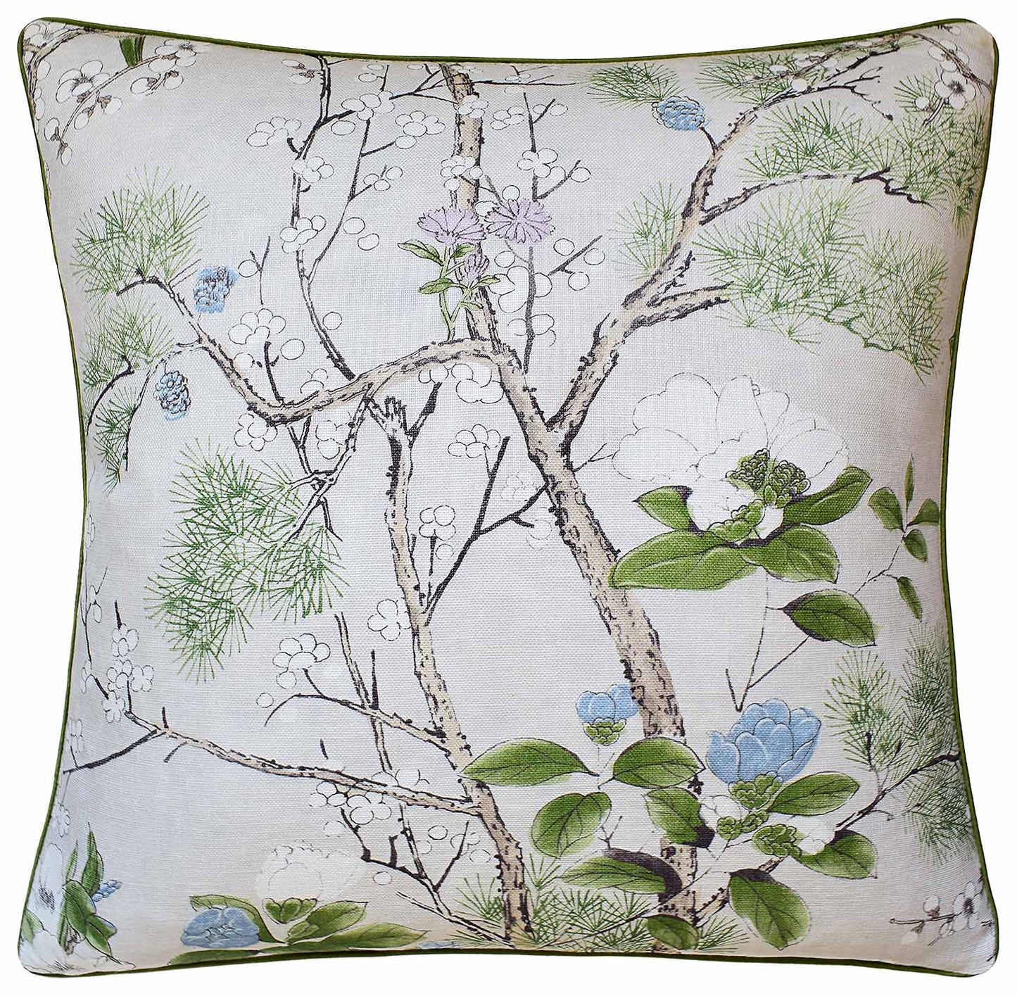 Katsura Cream and Lavender Pillow