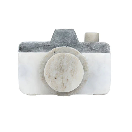 Marble Camera Sculpture