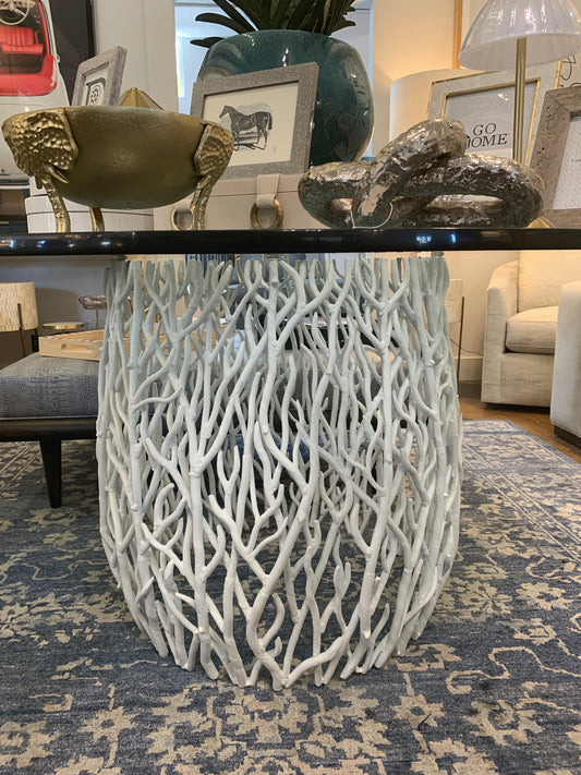 Coral Table Base & Glass Top