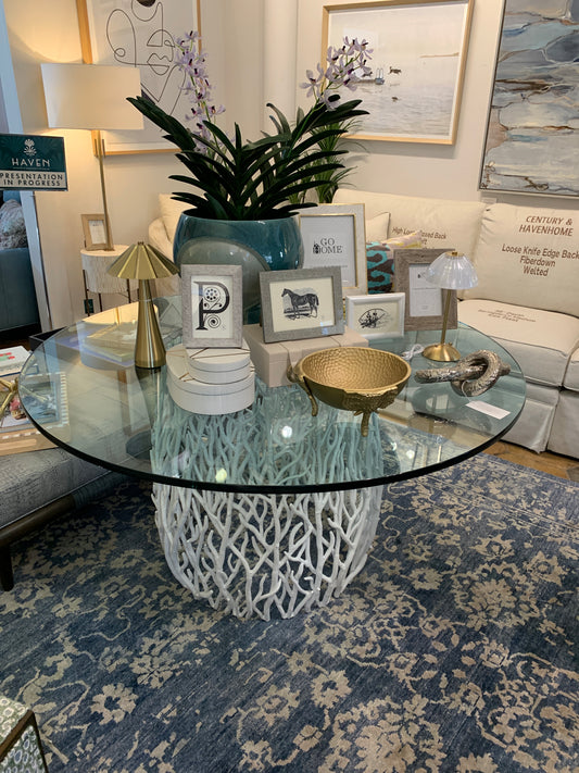 Glass Table Coral Base excluded