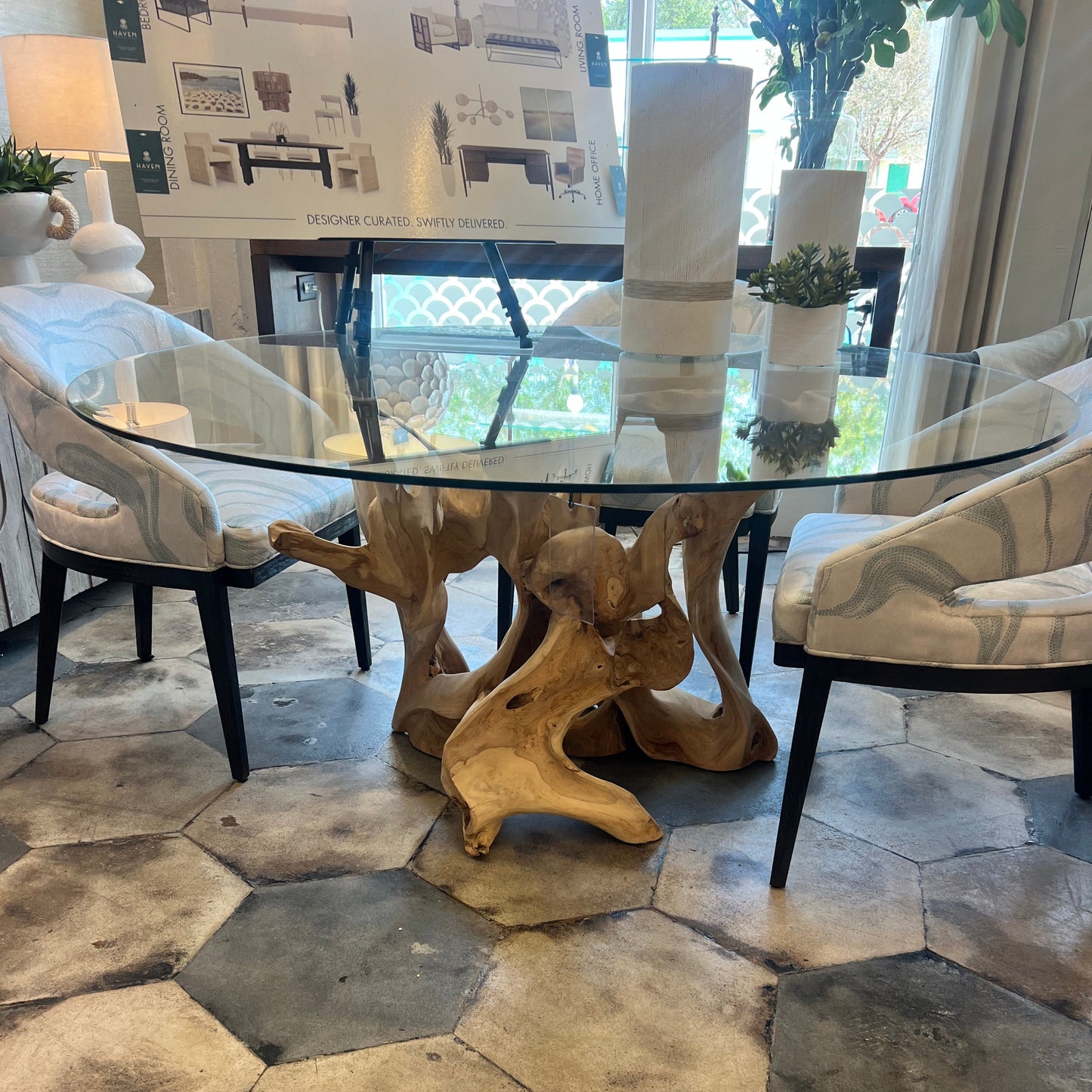 Hutson Teak Root Dining Table Base