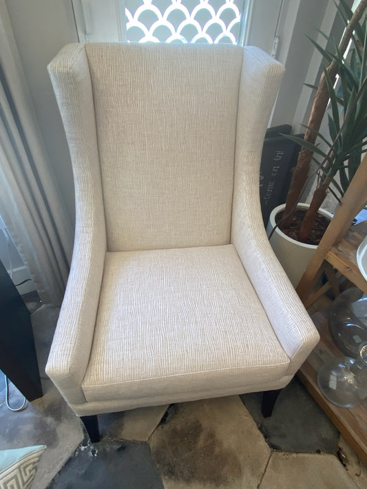 Wing Back Fabric Chair
