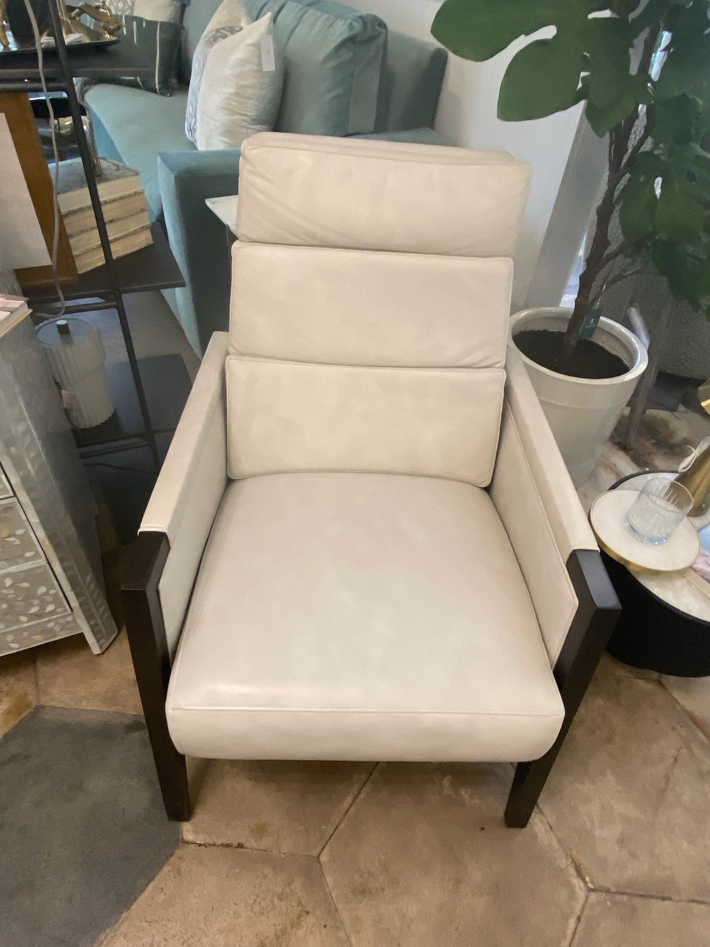 Creamberry Leather Recliner