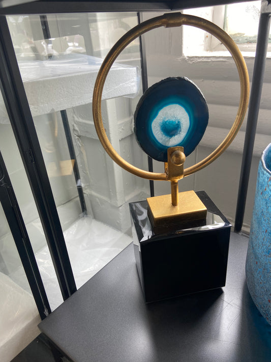 Agate Sculpture-Blue
