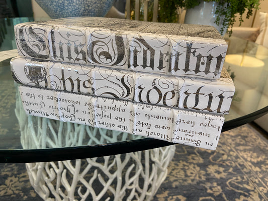 (3) SCRIPT BOOKS-SILVER