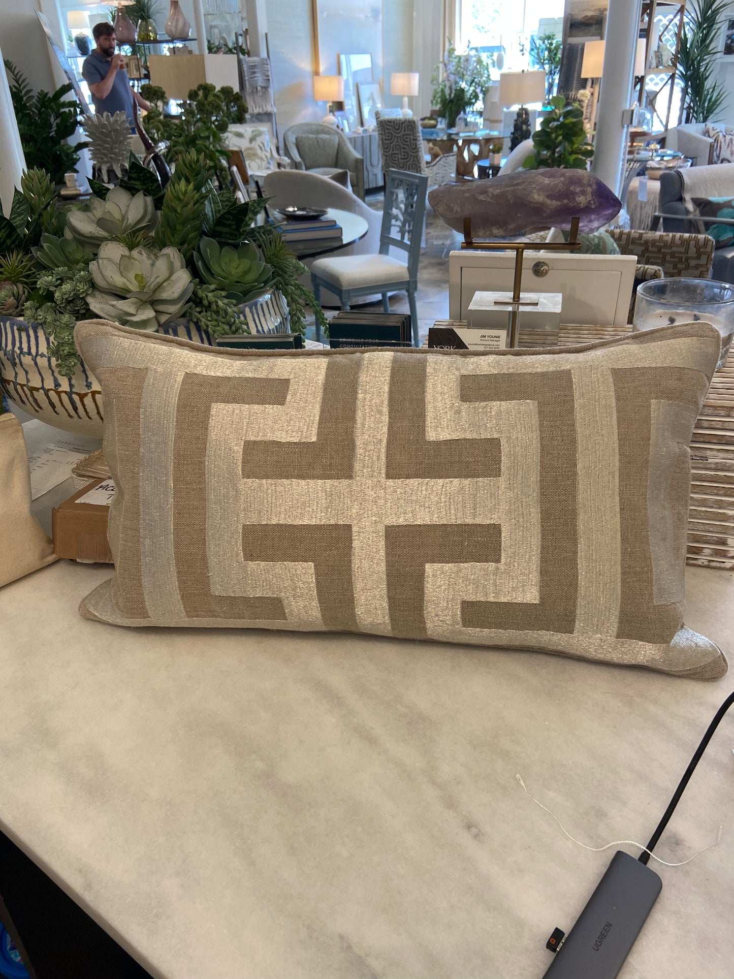 LG Greek Lumbar Pillow