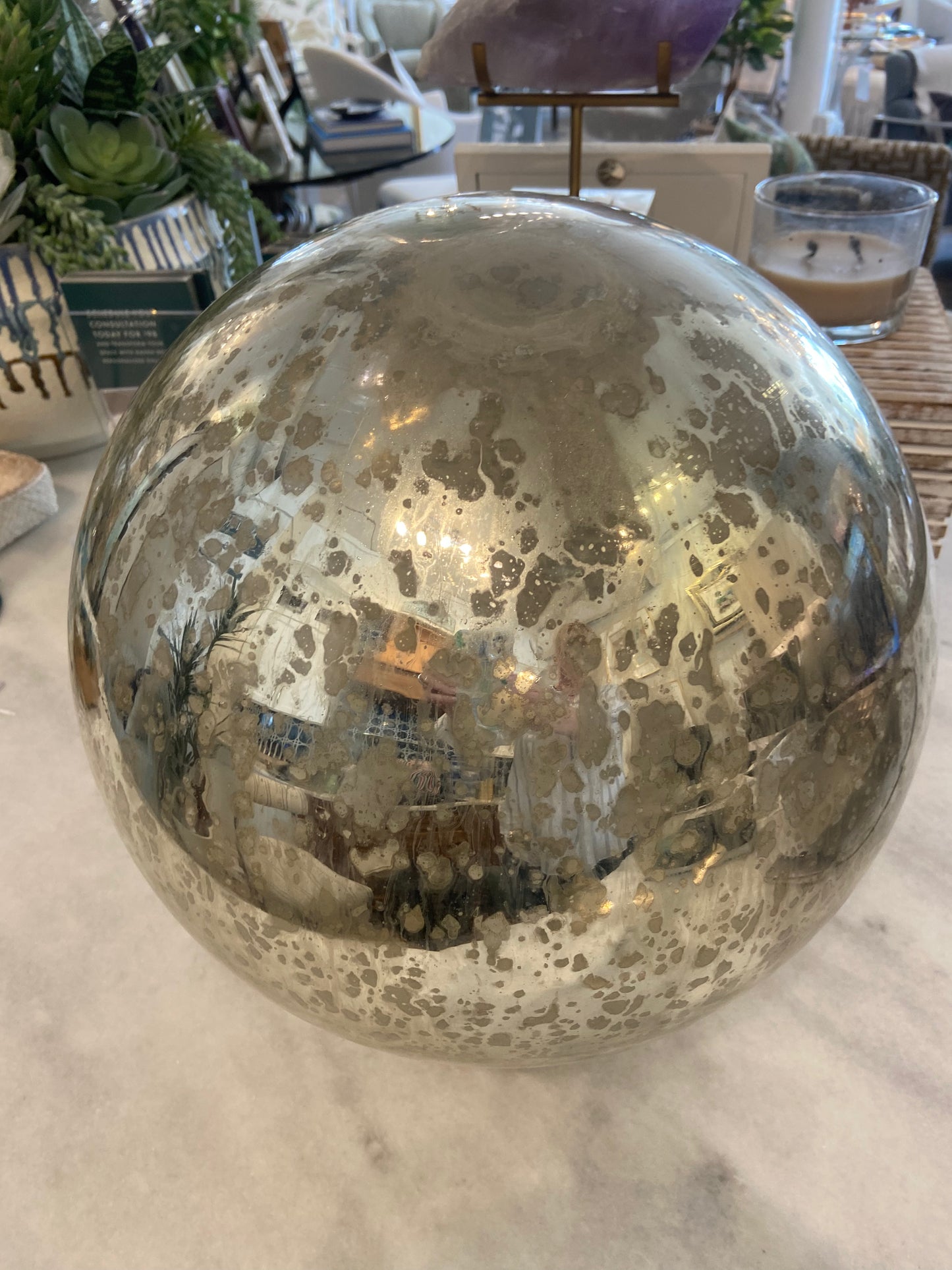 ANTIQUE GLASS ORB