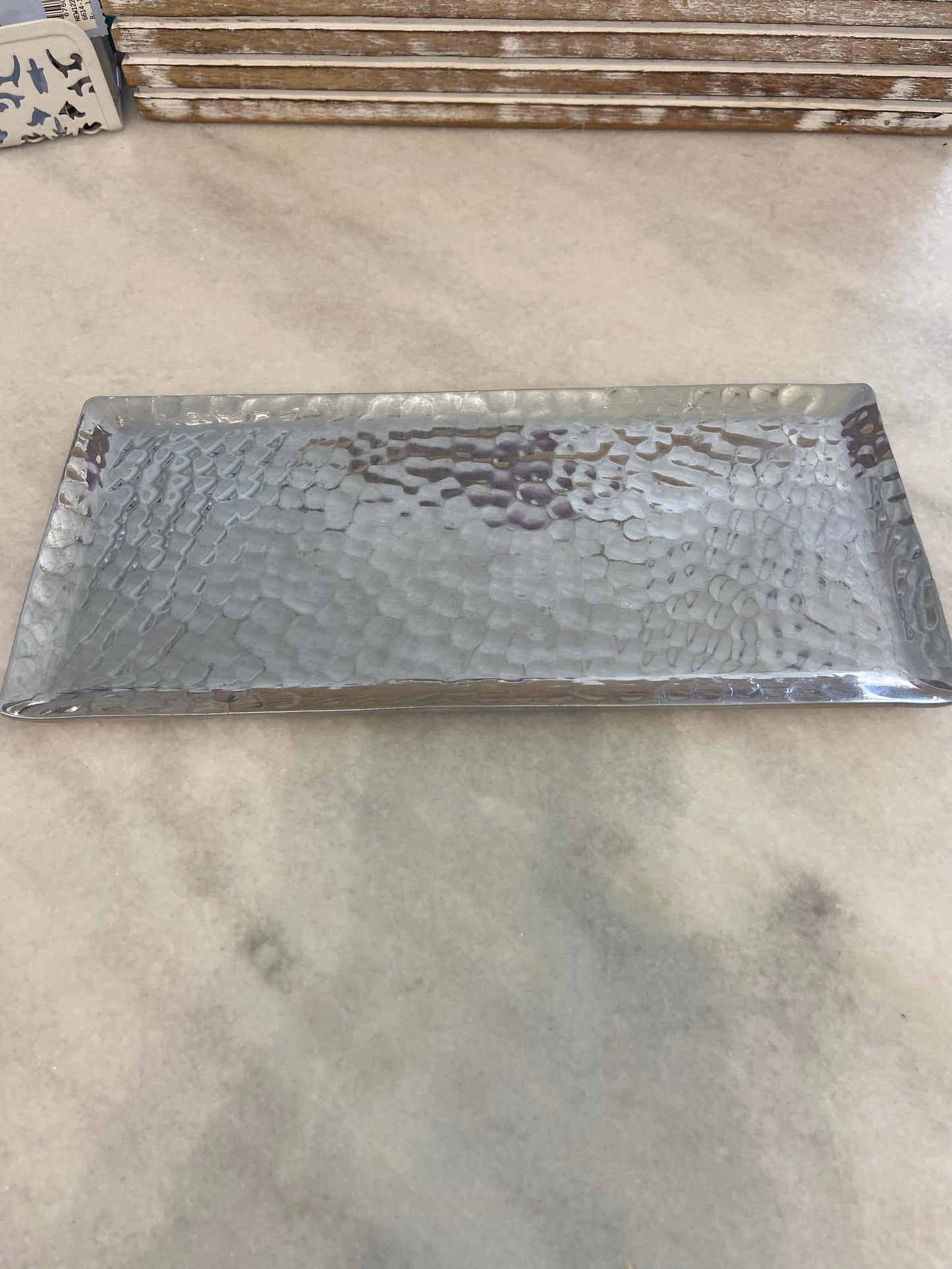 SM BEATEN SILVER TRAY