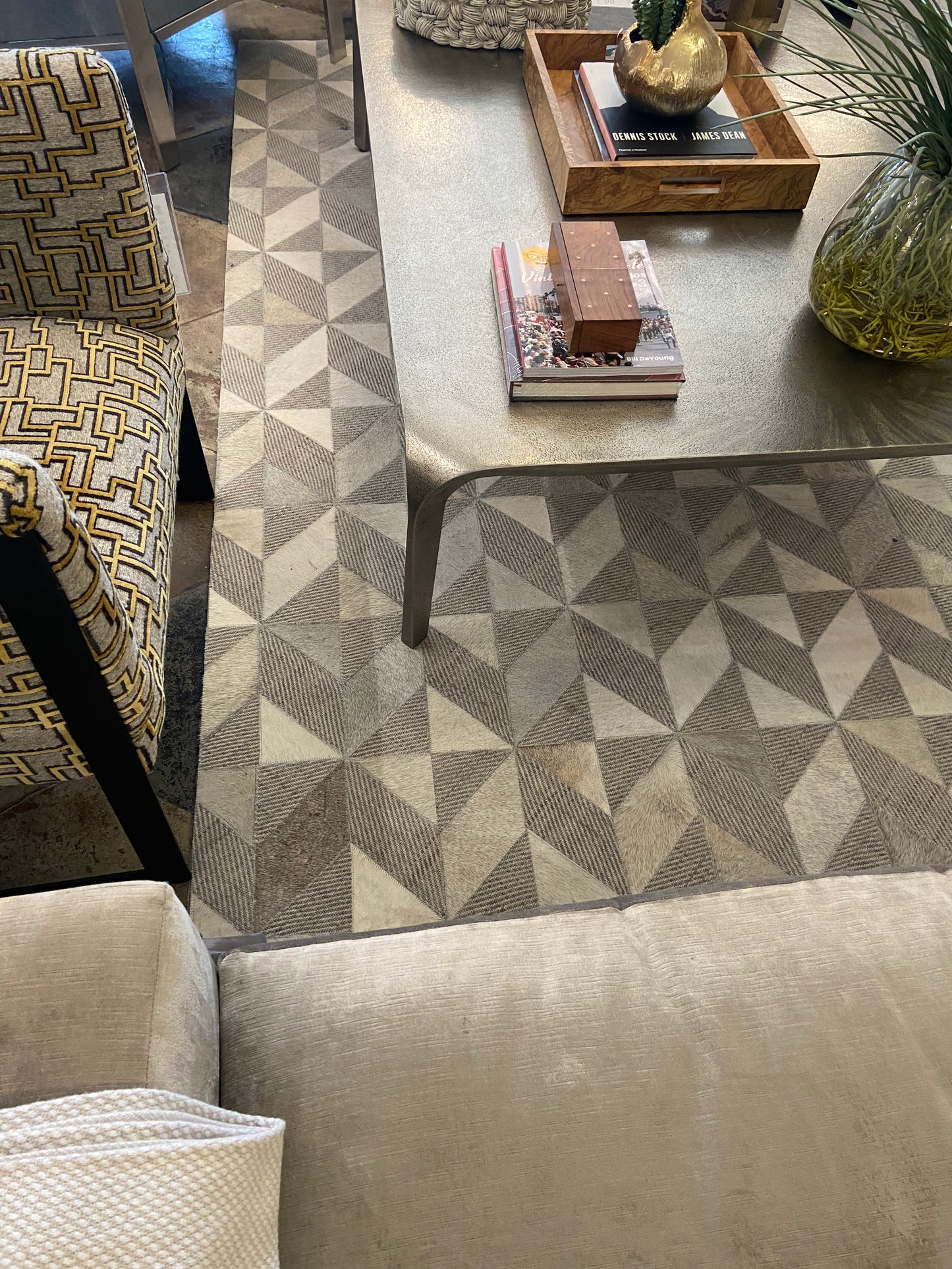 GEOMETRIC Hair on Hide RUG