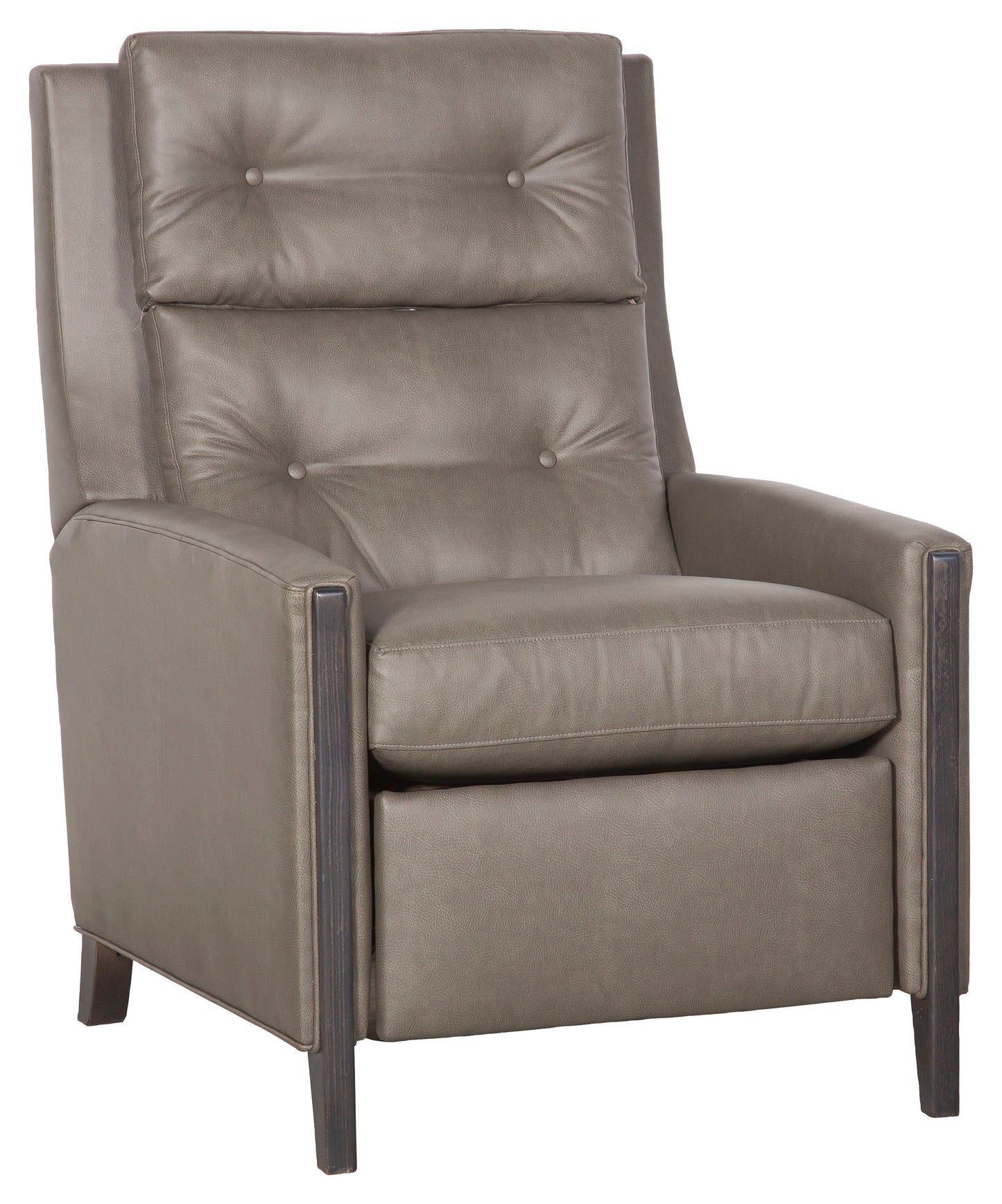 Sky Blue Leather Manual Recliner