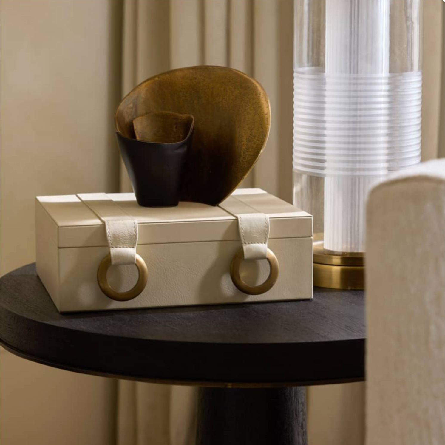 Luxury Alden Decorative Box in Antique Brass - Designer Accent from Haven Design St. Petersburg 1