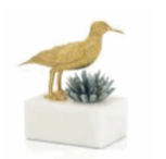 Brass Seagull & Cynaite Sculpture I