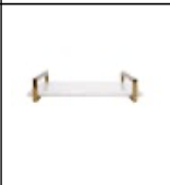 Tray w/ Brass Handles