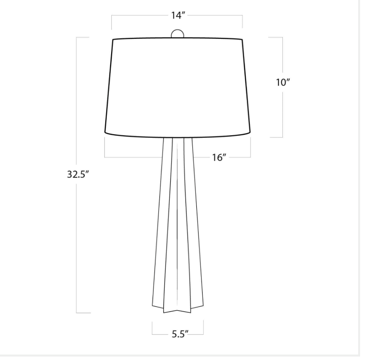 Glass Star Table Lamp