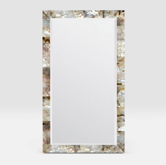 Silver Mop Shell Mirror