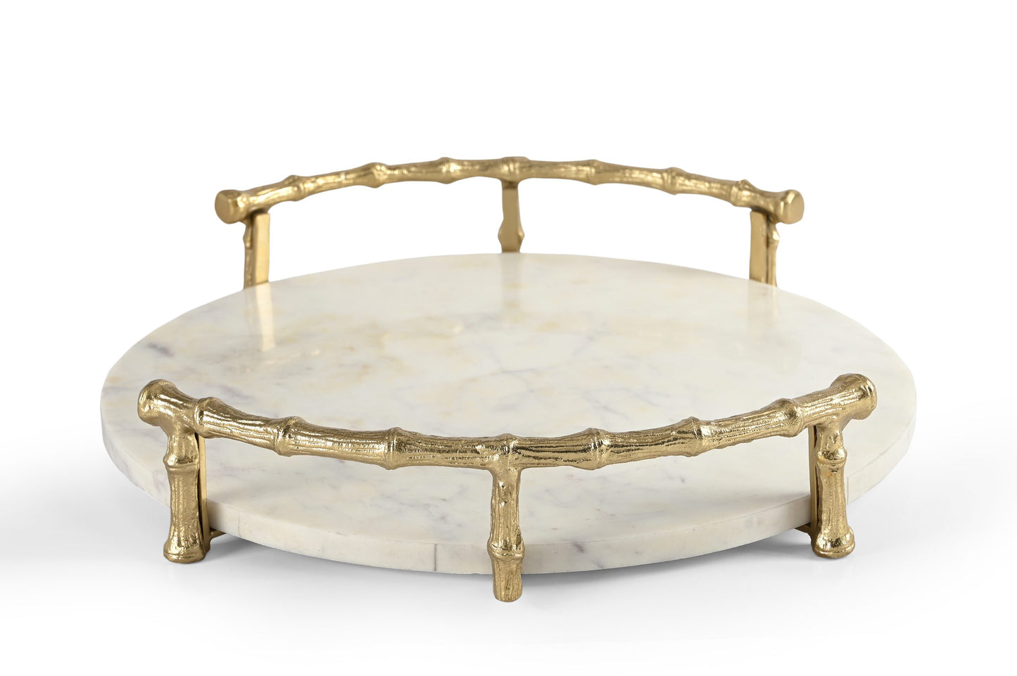 Luna Luxe Marble & Gold Tray