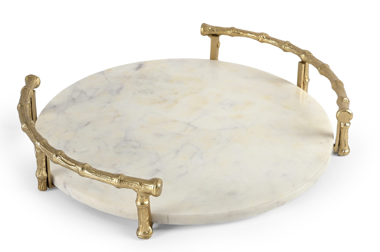 Luna Luxe Marble & Gold Tray