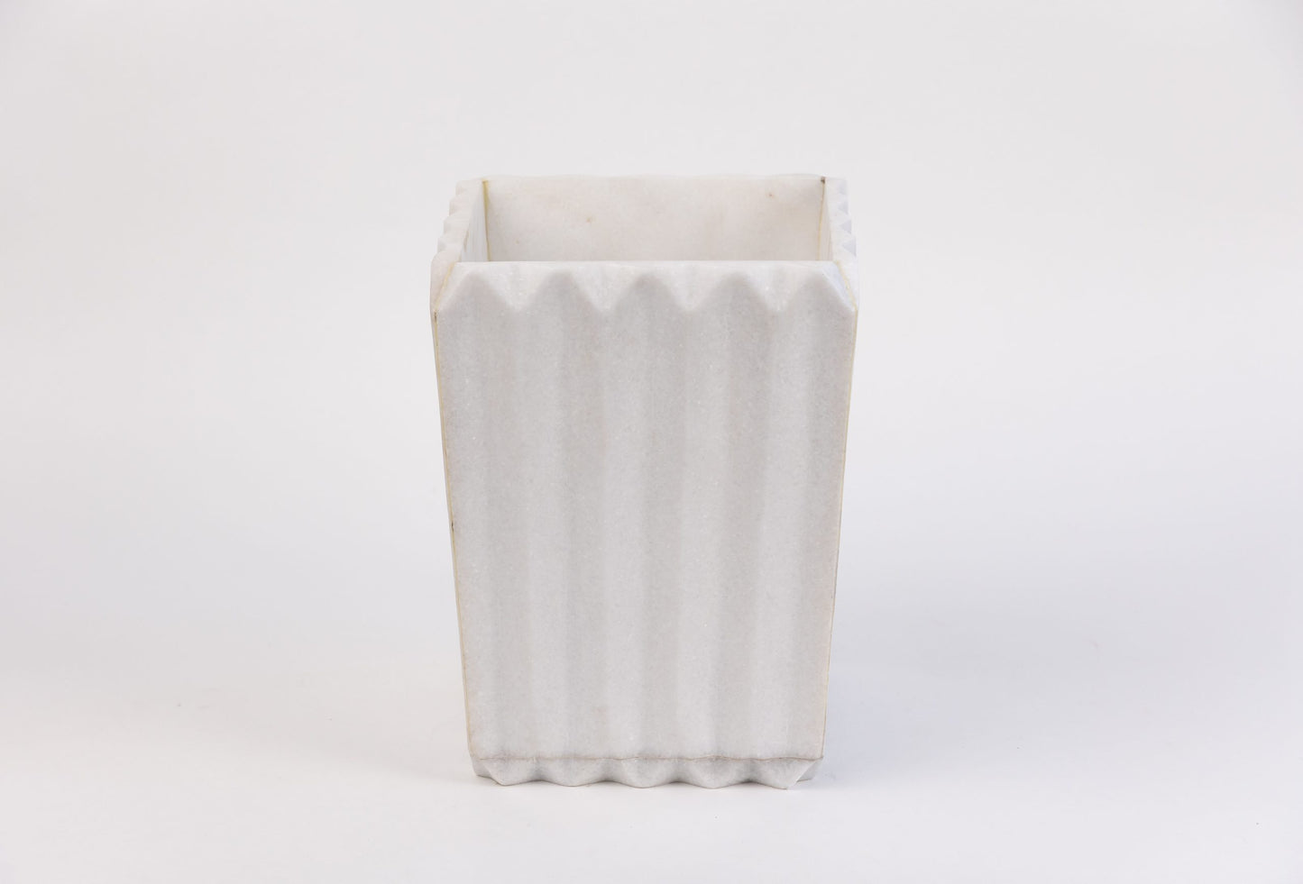 MARBLE WHITE WASTE BUCKET