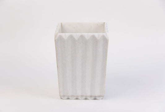 MARBLE WHITE WASTE BUCKET