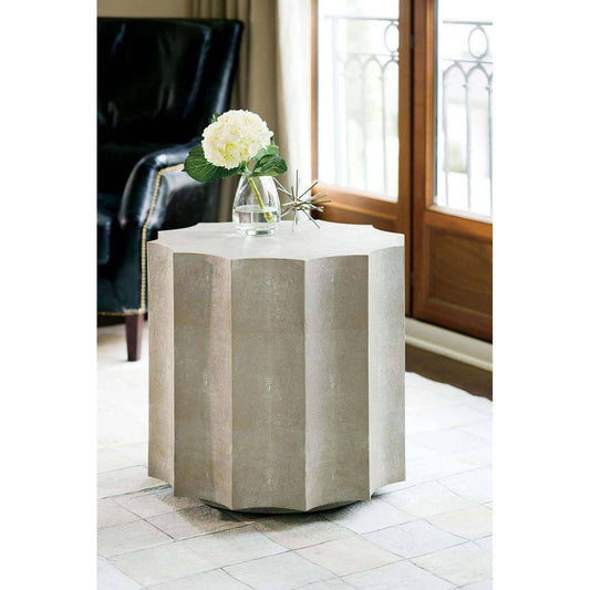 Scalloped Shagreen End Table