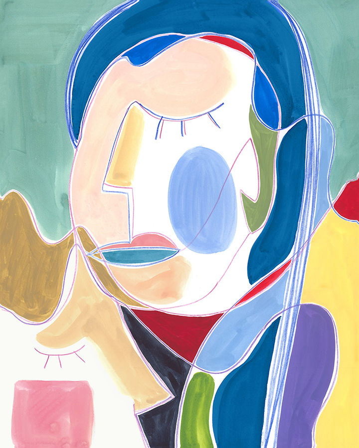 Cubist Portrait I Mastry Art Shop St Pete FL