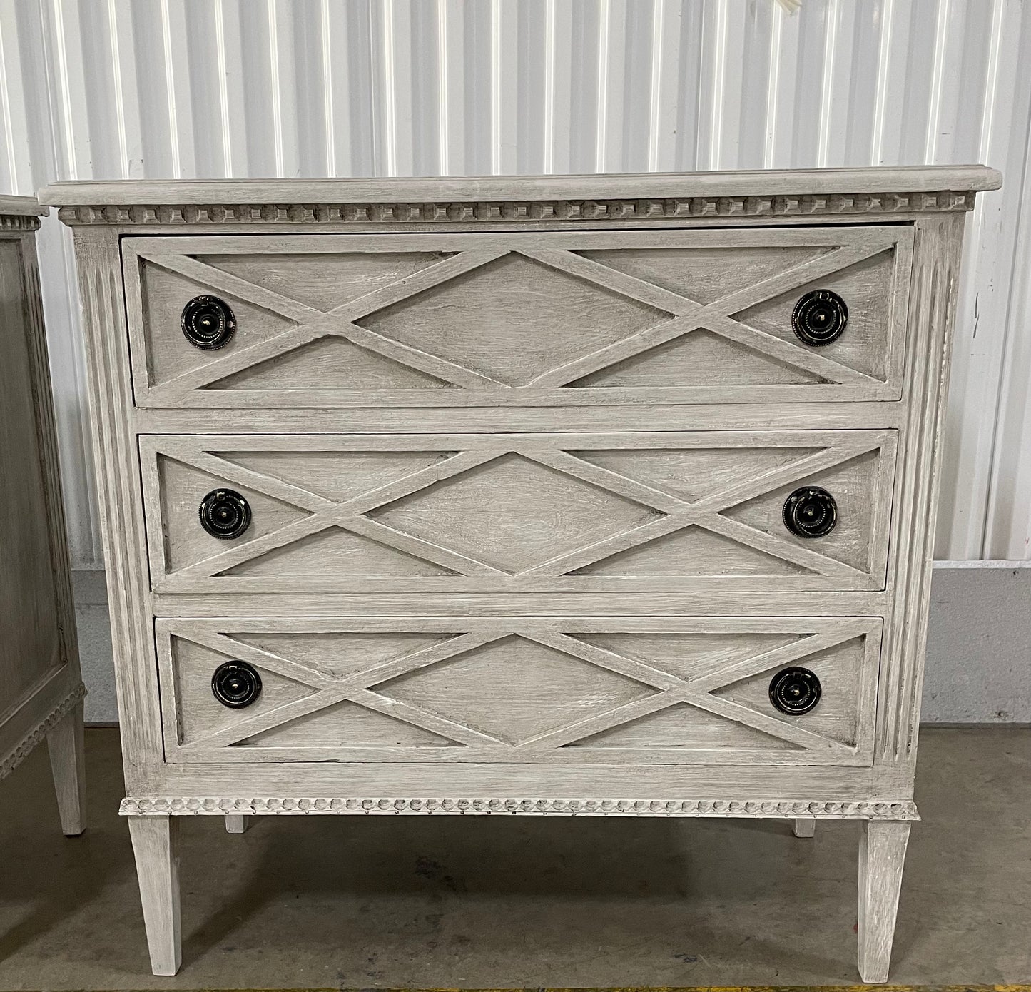 Washed Grey Nightstand