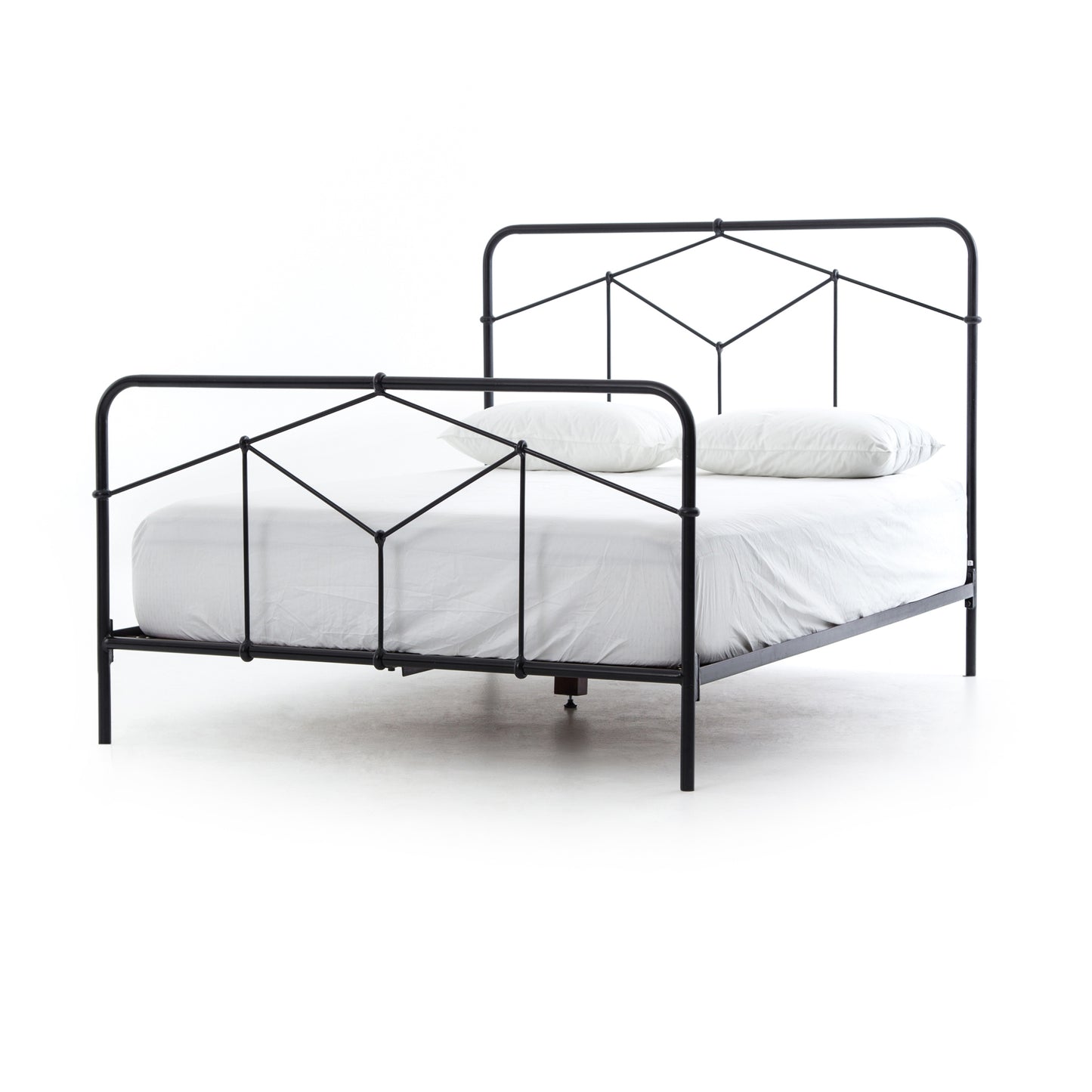 Black Iron King Bed