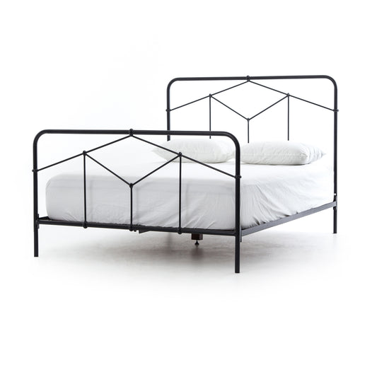 Black Iron King Bed