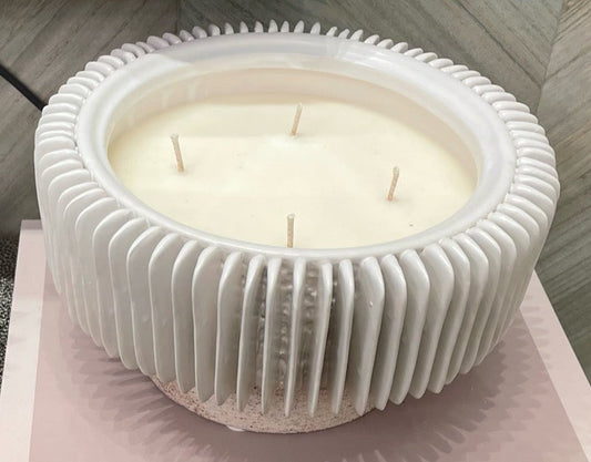 Candle Ridged White