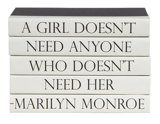 "Girl Doesn't Need..." Quote Stack