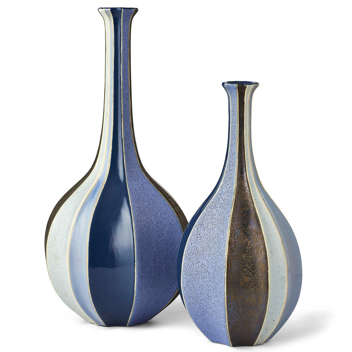 Flute Vases, Set of 2